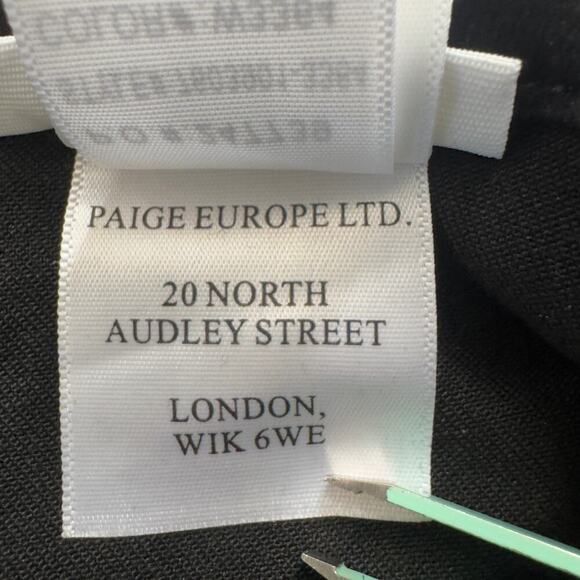 PAIGE MAYSLIE STRAIGHT ANKLE JEANS IN BLACK FOG COATING NWOT WOMEN'S SIZE 30 - Picture 15 of 16